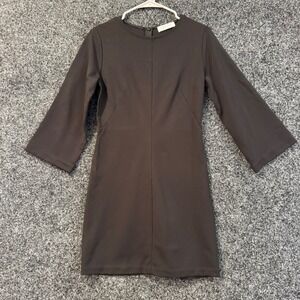 EVERLANE Black Bell Sleeve Sheath Dress Size‎ 2